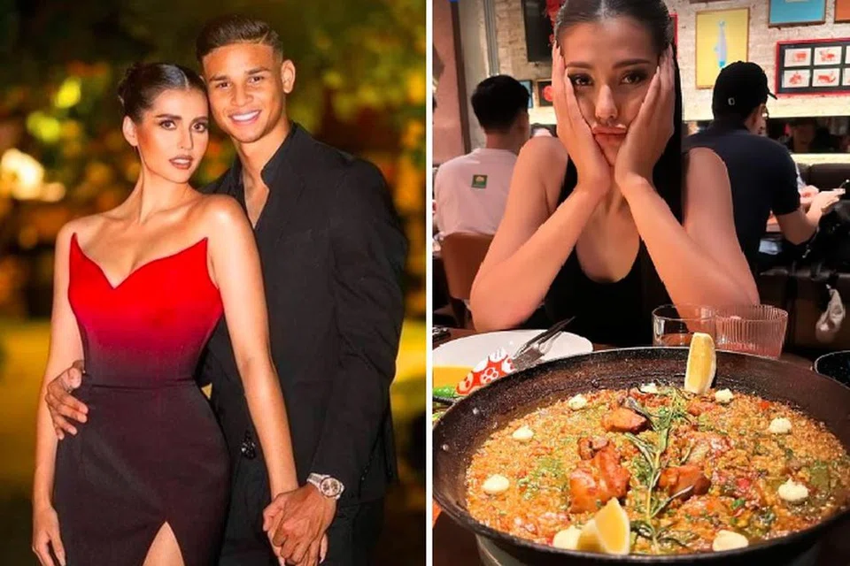 BERPACARAN: Anak legenda bola sepak Irfan Fandi kelihatan bergambar bersama Ratu Miss Universe Thailand 2023, Anntonia Porsild.