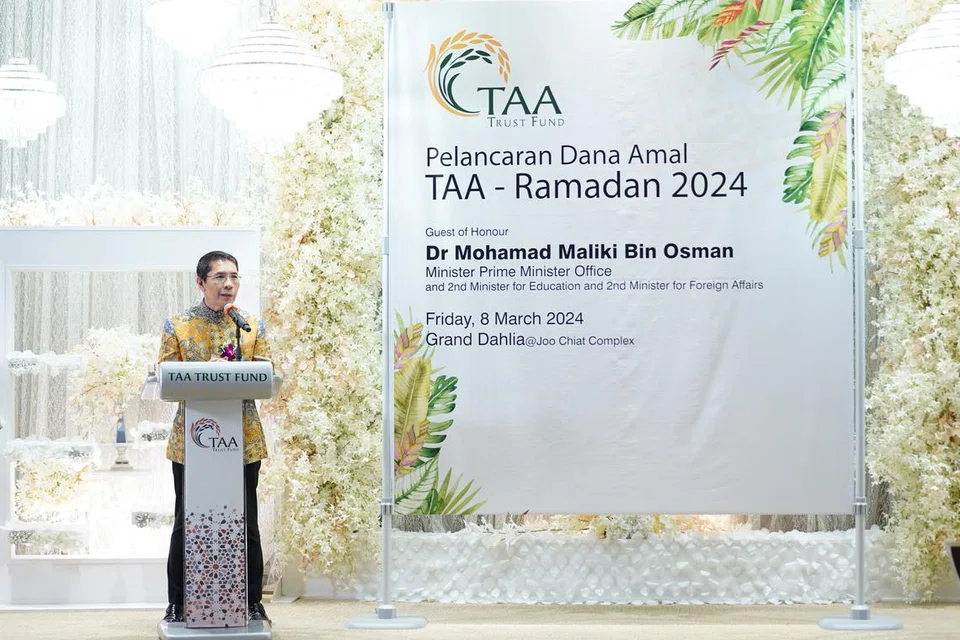 Menteri di Pejabat Perdana Menteri merangkap Menteri Kedua (Pendidikan dan Ehwal Luar), Dr Mohamad Maliki Osman melancarkan Kempen Amal Ramadan Tabung Amal Aidilfitri (TAA) 2024 pada 8 Mac.