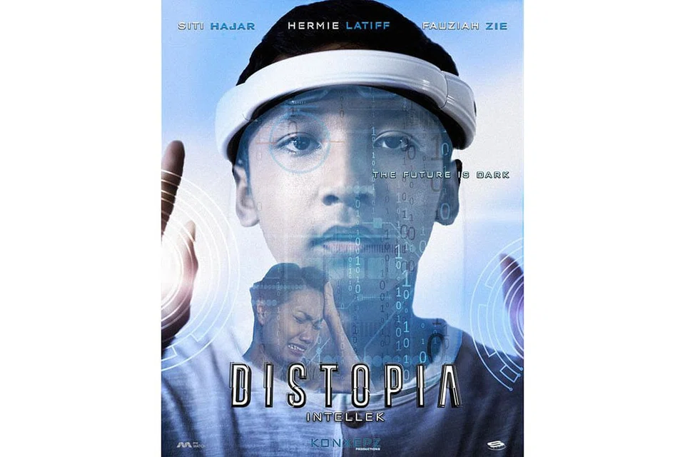 IMAGINASI DITEBAR: 'Distopia' yang memenangi tiga Anugerah Nasional dalam lakon layar, kesan visual dan kesan khas serta drama terbaik bagi Anugerah Kreatif Akademi Asia 2021 mengupas pelbagai isu sosial dengan cereka sains dijadikan premis. Sebagai contoh, episod kedua yang mengetengahkan alat pemacu minda 'Bias' membincangkan tentang persaingan sengit dalam pendidikan demi penakatan. - Foto KONXEPZ PRODUCTIONS