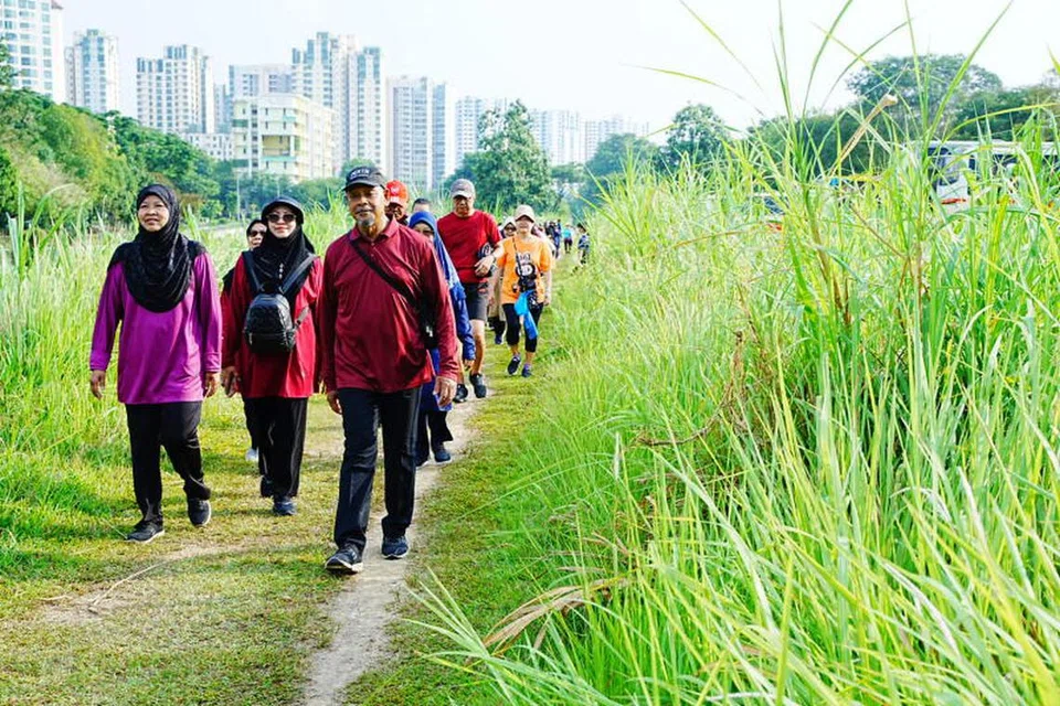 Lawrence Wong, GRC Marsiling-Yew Tee, ‘Hijrah Walk & Health Fiesta, kegiatan berjalan kaki