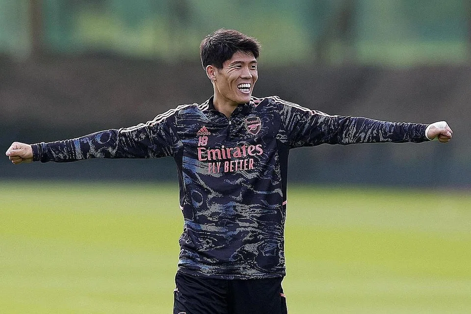 PEMAIN PERTAHANAN JEPUN TAKEHIRO TOMIYASU. - Foto REUTERS