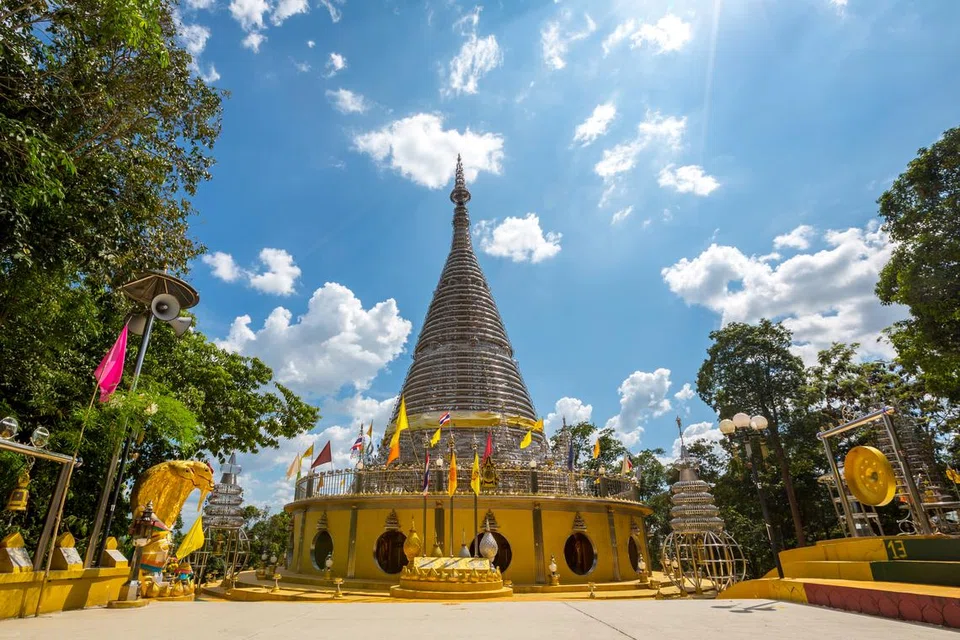 Salah satu tarikan di Thailand, sebuah pagoda di Hat Yai Songkhla, Thailand.