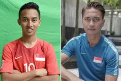 MASALAH KECEDERAAN: Faris (kanan) menghadapi kecederaan hamstring sementara Shahril (kanan sekali) mengalami kecederaan bahu yang tampak serius. - Foto-foto fail