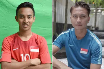 MASALAH KECEDERAAN: Faris (kanan) menghadapi kecederaan hamstring sementara Shahril (kanan sekali) mengalami kecederaan bahu yang tampak serius. - Foto-foto fail