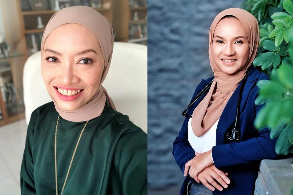 DENGAR NASIHAT DOKTOR: (Dari kiri) Dr Elly Sabrina Ismail dan Dr Nur Farhan Mohammad Alami memberi pandangan dan nasihat tentang penyakit kronik yang akan menimpa seseorang sekiranya orang itu tidak menjaga pemakanan dan kurang bersenam. - Foto-foto fail