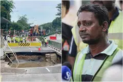 Lubang benam,  Tg Katong Rd, selamatkan pemandu