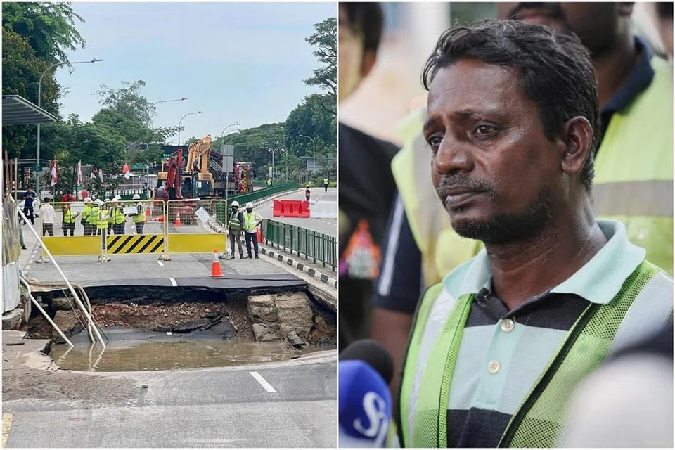 Lubang benam,  Tg Katong Rd, selamatkan pemandu
