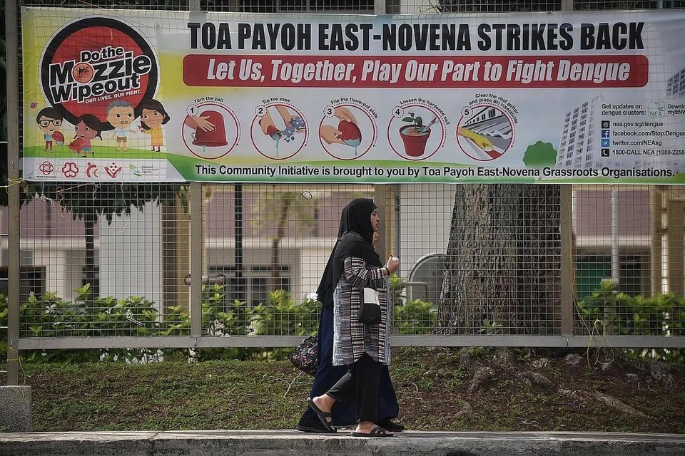 KAWAL DENGGI: Jumlah kes jangkitan denggi setiap minggu telah meningkat sejak pertengahan Disember, dengan yang tertinggi, iaitu 404 kes, dikesan pada pertengahan Januari, menurut NEA. - Foto BH oleh KUA CHEE SIONG