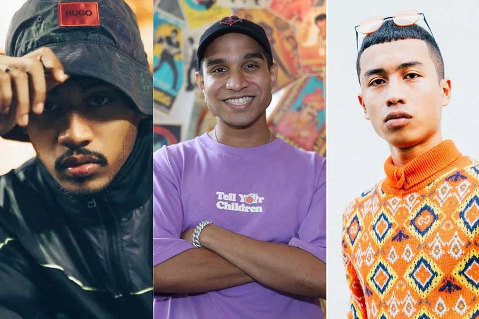'RAPPER' MUDA: (Dari kiri) AE$OP CA$H, Yung Raja dan Fariz Jabba akan kongsi pentas bersama Sheikh Haikel pada 19 Mac.