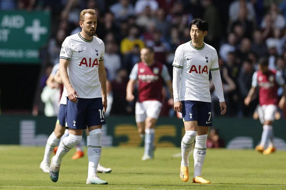 AKAN BERAKSI: Peminat Spurs di Singapura akan dapat menyaksikan Harry Kane (kiri) dan Son Heung-min beraksi di Stadium Negara. 