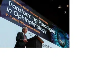 KERJASAMA GLOBAL: Menteri Ehwal Luar, Dr Vivian Balakrishnan, merasmikan mesyuarat bersama Singapura-Malaysia untuk meningkatkan taraf penjagaan kesihatan mata serantau. 