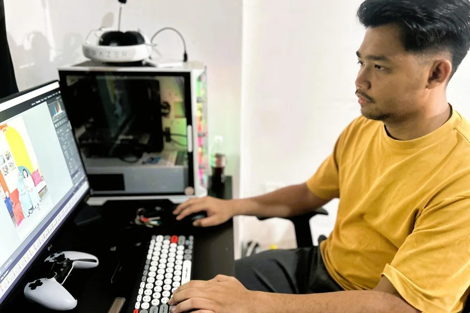 Pengarah Urusan Golden Ring Studio, Encik Nur Afiq Razali, berkata selain AI, studio juga berhadapan dengan lambakan studio bermusim.
