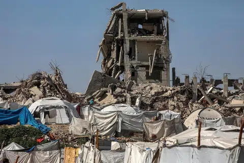 gaza, palestin, khemah pelarian, al-zaitun