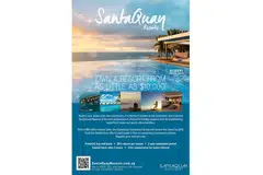 JANGAN TERPEDAYA: Iklan skim pelaburan olok-olok pusat peranginan pesisiran pantai SantaQuay di Caribbean yang digunakan MoneySENSE dalam kempen Awas! Penipuan Pelaburan.- Foto PENGUASA KEWANGAN SINGAPURA (MAS)