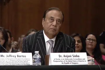 anjani sinha, amerika syarikat, duta, singapura