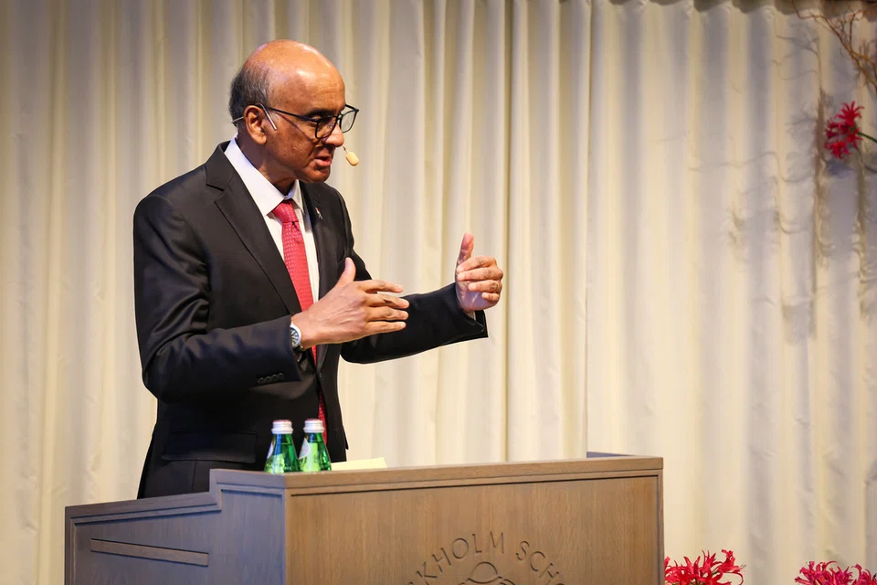 Presiden Tharman, lawatan ke Sweden, ‘pembina jambatan’,  cabaran sejagat