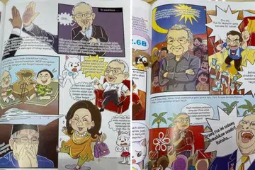 Komik kontroversi, ‘Inisiatif Jalur dan Jalan Meraih Manfaat Bersama’ karya mantan ahli Parti Tindakan Demokratik (DAP), Encik Hew Kuan Yau, yang lebih dikenali sebagai ‘Superman Hew’ yang dibatalkan pengharamannya oleh Kerajaan Malaysia dan diwartakan pada 12 Ogos.