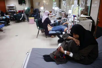 palestin, israel, perang, musnah, pusat dialisis, maut