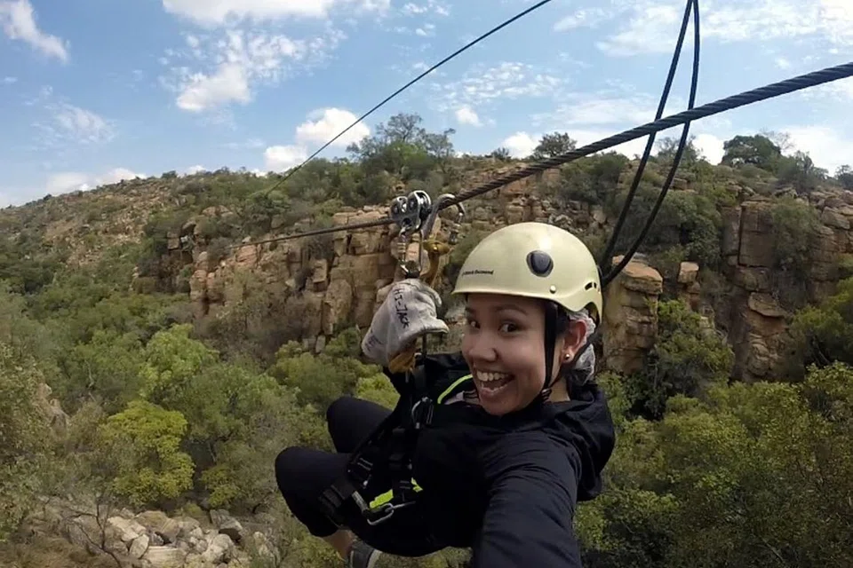GAYUT DAN LUNGSUR: Kegiatan yang sungguh menyeronokkan Cik Faridah di Magaliesberg. 