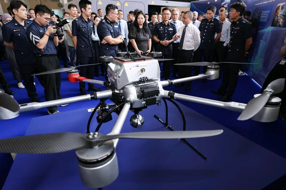 Dron ‘Home Team SkyGuardian’ mula beroperasi pada Mei 2026 dari lapan lokasi, termasuk Tuas dan Pulau Brani.