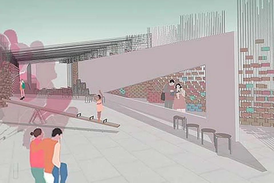 ARCHIFEST 2018: Reka bentuk pavilion bagi Archifest tahun ini yang dibentangkan syarikat seni bina setempat, Kite Studio Architecture, milik jurubina dan hos terkenal Singapura, Encik Khairudin Saharom.