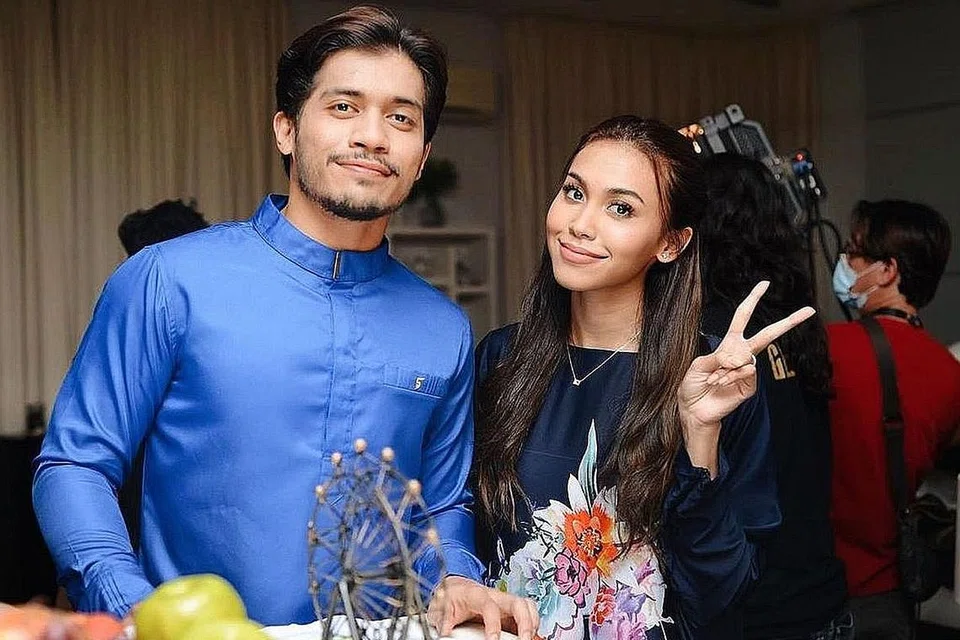 BABAK BERAT DIRASUK: (Dari kiri) Yusuf Bahrin dan Shaza Bae berdepan dengan pengalaman menghayati babak dirasuk yang memerlukan mereka memberi seluruh jiwa raga mereka sehingga terasa lebih penat daripada bersukan dalam drama 'Jangan Ganggu Jodohku'. - Foto ASTRO