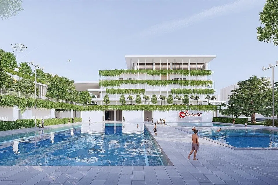 KEMUDAHAN BARU: Pusat sukan merupakan salah satu ciri Pembangunan Bersepadu Toa Payoh, yang dijangka siap menjelang 2030. - Foto SPORTSG