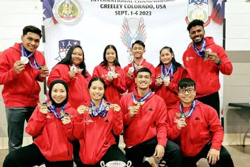 MANTAP: Pasukan silat Singapura merangkul 19 pingat emas dan lima pingat perak dalam Kejohanan Antarabangsa AS T5 Liberty Chalice di Colorado, Amerika.
