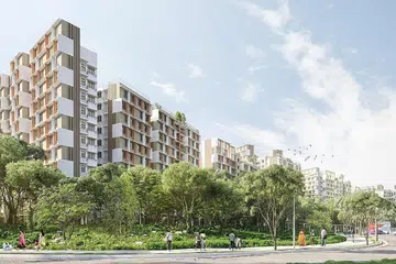 TENGAH DALAM PEMBANGUNAN: Plantation Grove (gambar atas) yang terletak di Plantation District, merupakan yang pertama daripada lima kawasan perumahan di Tengah. - Foto HDB