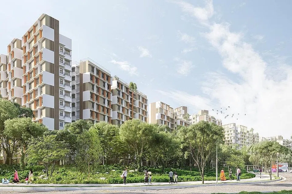 TENGAH DALAM PEMBANGUNAN: Plantation Grove (gambar atas) yang terletak di Plantation District, merupakan yang pertama daripada lima kawasan perumahan di Tengah. - Foto HDB