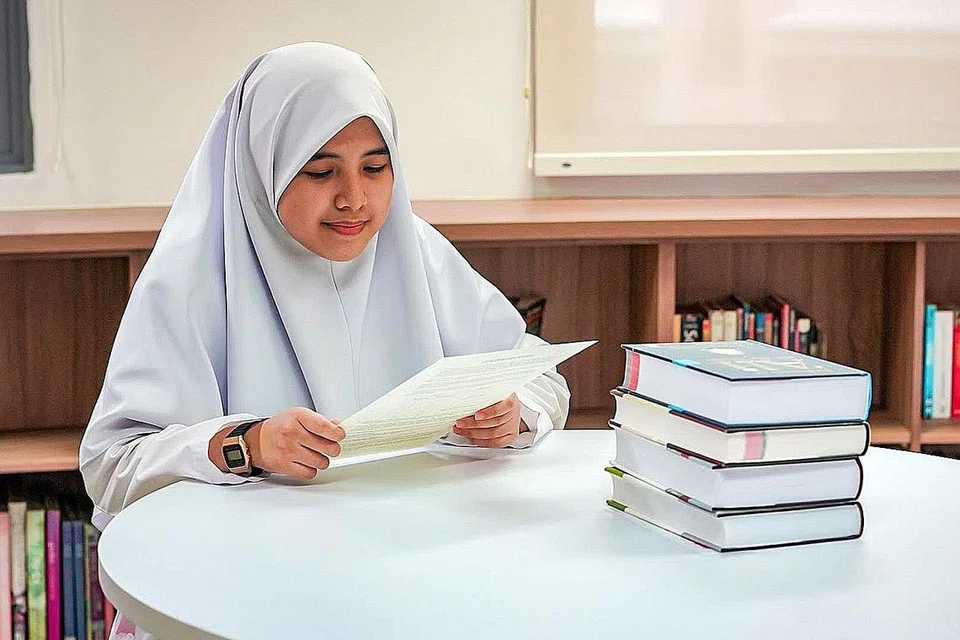INGIN CEBURI IT: Cik Maryam tertarik untuk menjalani kursus IT sebaik didedahkan kepada koding semasa CCA di madrasah, beliau bakal menjalani kursus IT di NYP Mac ini.