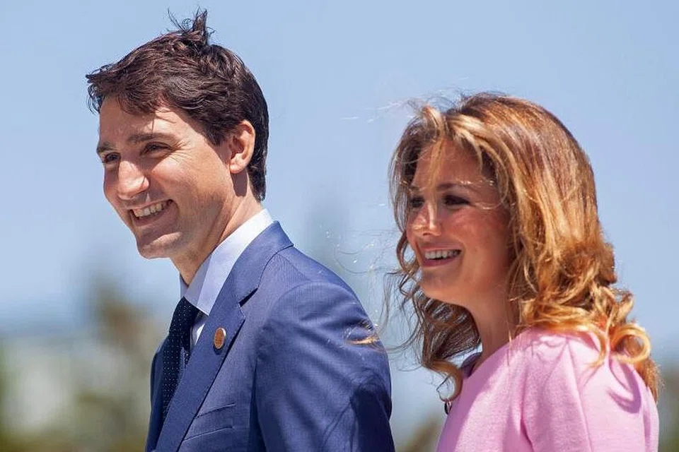 Encik Justin Trudeau dan isterinya Sophie Gregoire Trudeau, yang disahkan positif bagi koronavirus. 