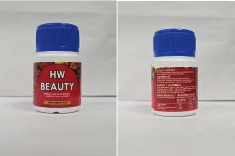 HW Beauty, Serbuk Campuran Kurma, steroid, ubat bahaya 
