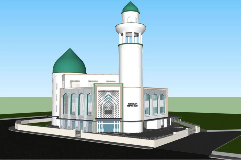 Lakaran terbaru Masjid Alkaff Kampung Melayu.