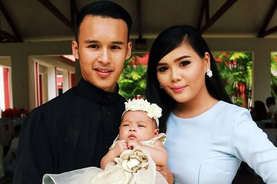 ANAK PENYERI KELUARGA: Danial dan isterinya, Ruqayyah Norazman, bersama anak perempuan mereka, Embun Delyla, enam bulan. - Foto ihsan DANIAL ASHRIQ MOHAMED ARIFFIN
