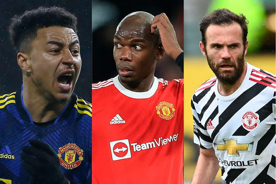 PEMAIN DIJANGKA DILEPASKAN - PRESTASI DI BAWAH JANGKAAN: (dari kiri) Jesse Lingard, Paul Pogba dan Juan Mata . - Foto fail