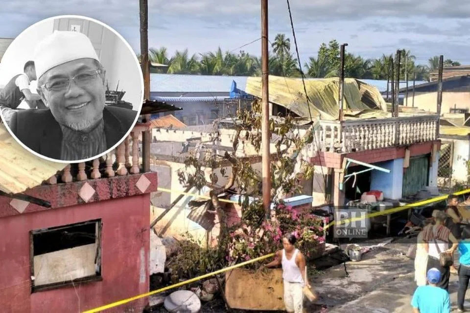 kebakaran, meninggal, Sabah, ustaz