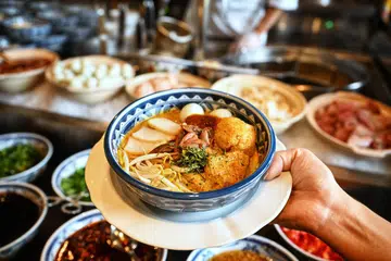 laksa, Kelantan, santan