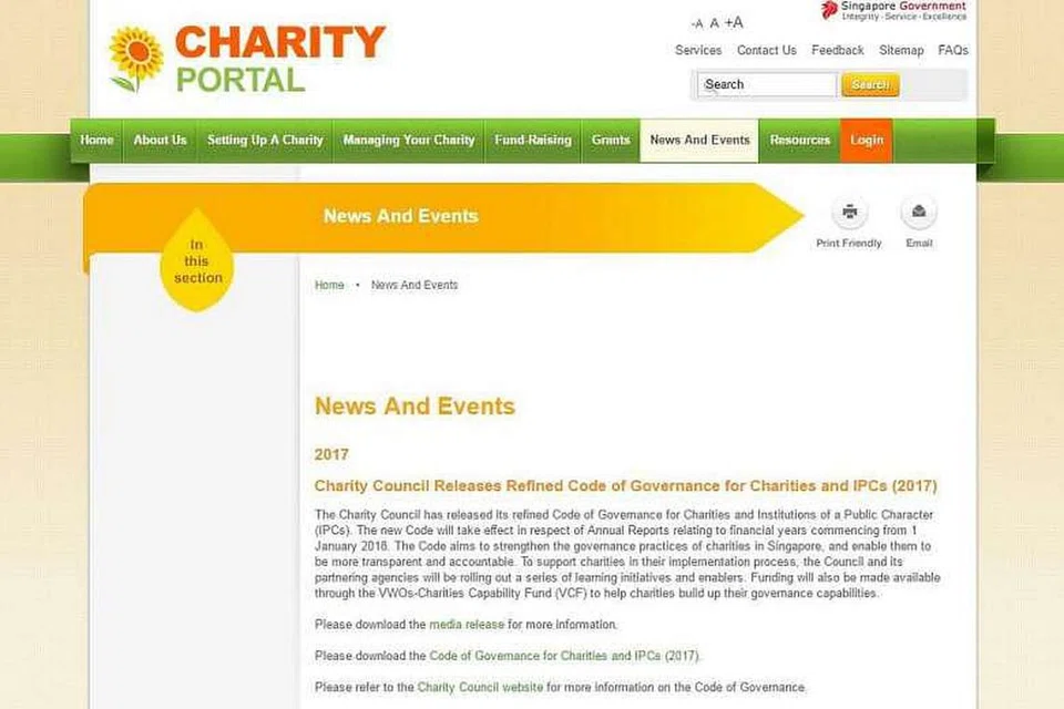 SEMAKAN GARIS PANDUAN: Majlis Badan Amal hari ini mengumumkan semakan terhadap garis panduan bagi badan amal dan pertubuhan bertaraf awam. - Foto THE STRAITS TIMES