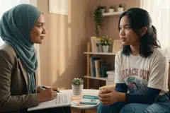 kesehatan mental remaja, empati, media sosial