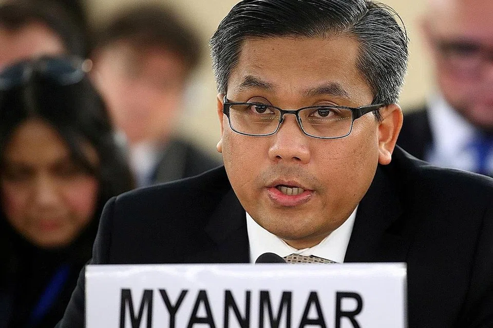 WAKIL TETAP MYANMAR KE PBB YANG DIPECAT JUNTA TENTERA: Encik Kyaw Moe Tun. - Foto REUTERS