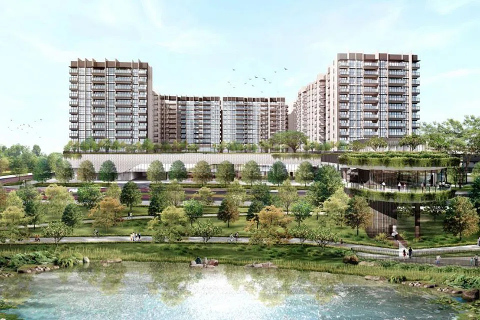 TARIKAN HARTANAH TERBARU: Projek campuran pertama di Bidadari akan merangkumi 680 unit rumah privet di The Woodleigh Residences dan pusat membeli-belah The Woodleigh Mall, dengan pemandangan Tasik Alkaff. - Foto SPH