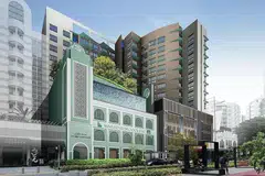 HARAP SUMBANGAN RAMAI: Masjid Bencoolen, apabila siap nanti, akan tersergam indah (gambar atas). Bagaimanapun, ia masih memerlukan dana untuk membolehkan usaha peningkatan masjid ini berjalan lancar. - Foto-foto MASJID BENCOOLEN