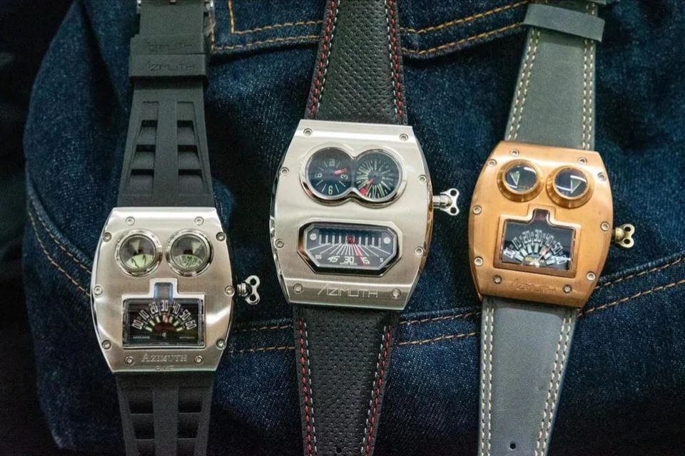 Koleksi jam tangan Azimuth mempunyai reka bentuk unik dan mendapat inspirasi daripada robot mainan.