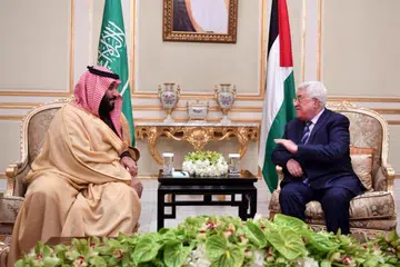 Mahmoud Abbas, Mohammed bin Salman 