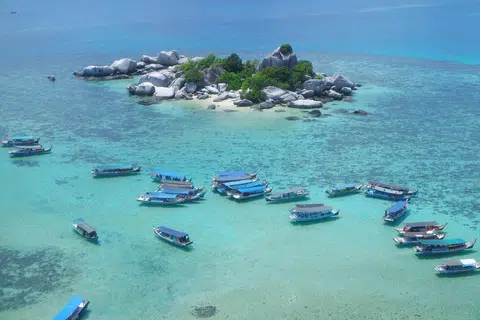 pulau belitung, penerbangan baru, singapura