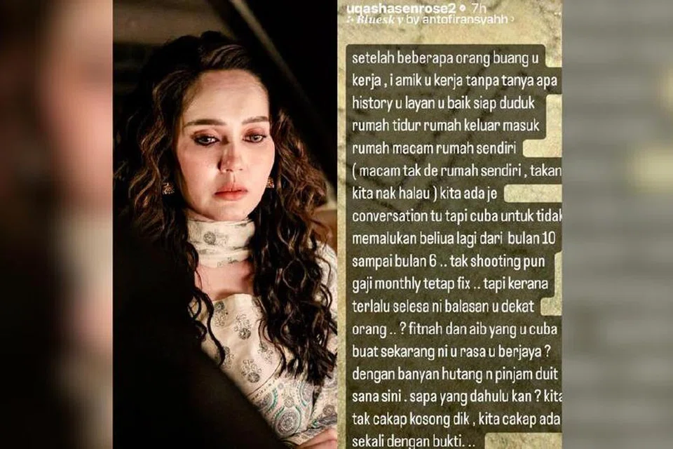 Pelakon Malaysia, Uqasha Senrose, meminta bekas pembantu peribadinya mengemukakan bukti jika benar dirinya melakukan kekasaran.