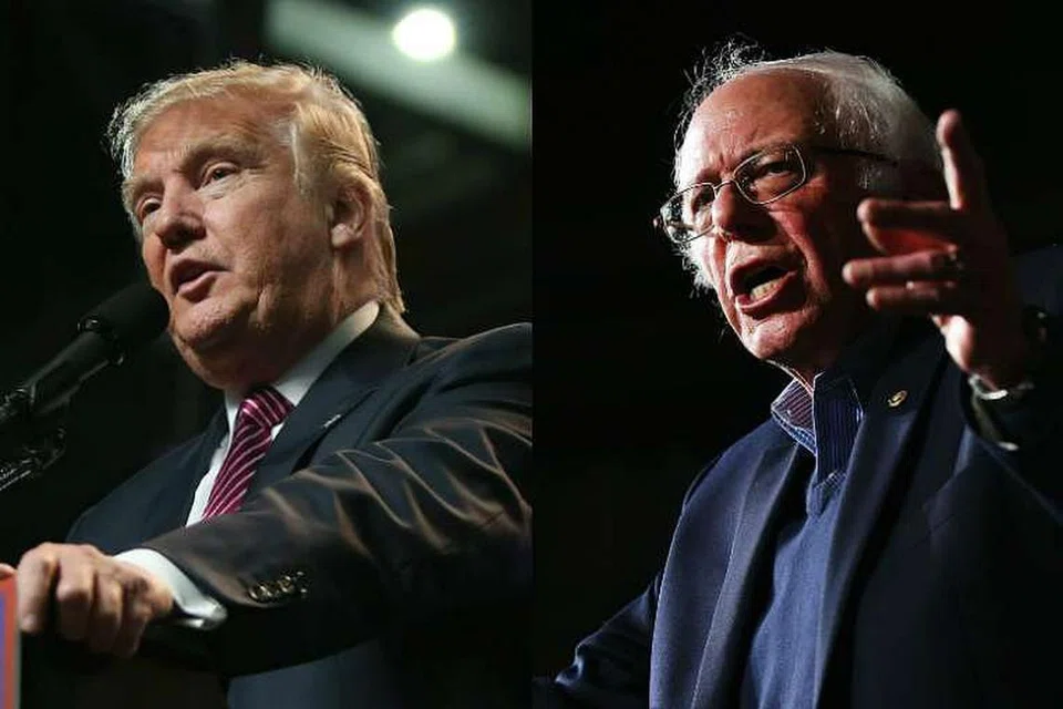 Encik Donald Trump (kiri) kian hampir mendapat jumlah perwakilan yang diperlukan, sementara Encik Bernie Sanders terus menghidupkan saingannyan. 