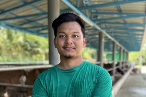 Pengarah Urusan Arrayyan Farm, Encik Muhamad Hafizul Asyraf Jaafar, 26 tahun.