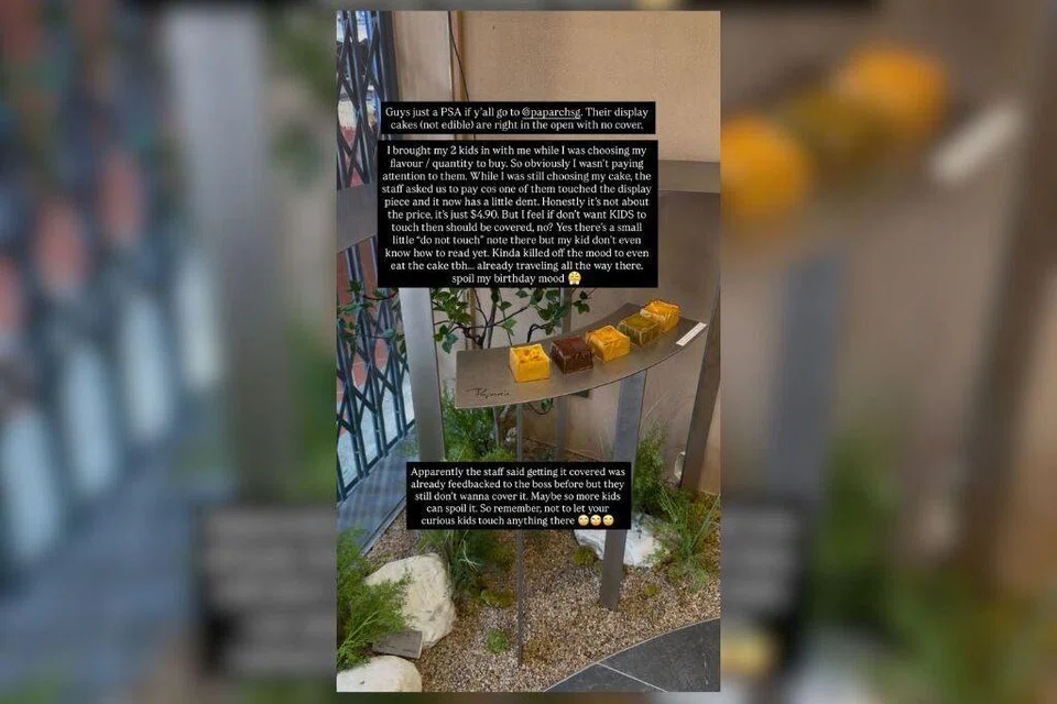 kek pameran rosak, bayar ganti rugi kek, tanggungjawab ibu bapa